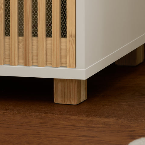 SoBuy BZR127-W Badkamer Kolomkast, Hoge Kast, Badkamerkast, Staande Kolomkast, Opbergkast Opbergplank