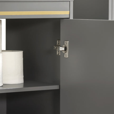 SoBuy BZR129-HG Wastafel Onderkast, Wastafelmeubel, Badkamerkast, Badkamer Onderkast, Wastafelkast