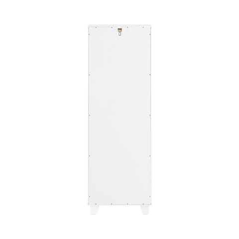 SoBuy BZR146-W Badkamerkast met wasmand Opbergmeubel badkamer