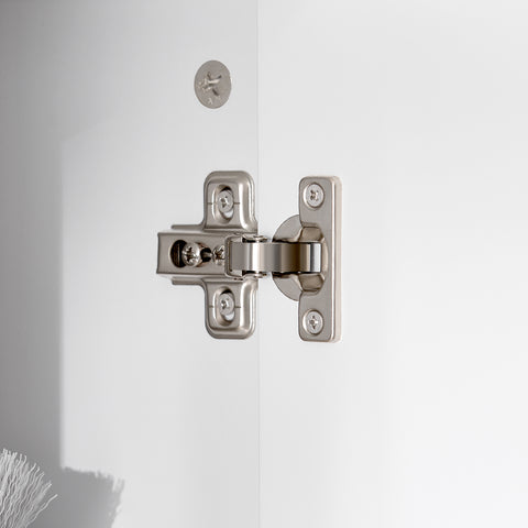 SoBuy BZR150-W Hoge badkamerkast met waszak, badkamerkast met deuren, 2 afneembare wasmanden, verstelbare planken, vakken