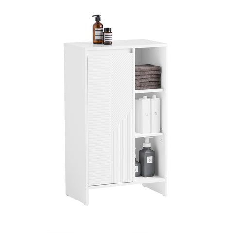 SoBuy BZR156-W Droogkast, badkamerkast, badkamerkast, badkamerkast, badkamermeubel, wit, BHT ca. 50 x 86 x 30 cm