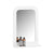 SoBuy BZR162-W Wandspiegel, badkamerspiegel met plank, hangend voor badkamer, slaapkamer, woonkamer, hal