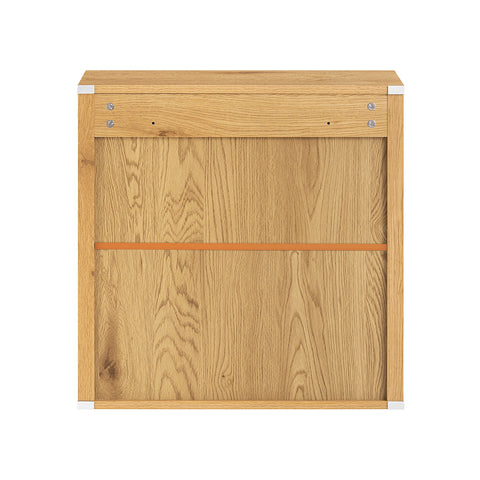 SoBuy BZR168-SN hangkast, badkamerkast, keukenkast, medicijnkast, wandkast, badkamermeubel, donkernatuur