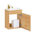 SoBuy BZR169-N Hangkast voor wastafel, badkamerkast met wastafel, wastafelset van keramiek, handwasmeubel, 41 x 25 x 52 cm