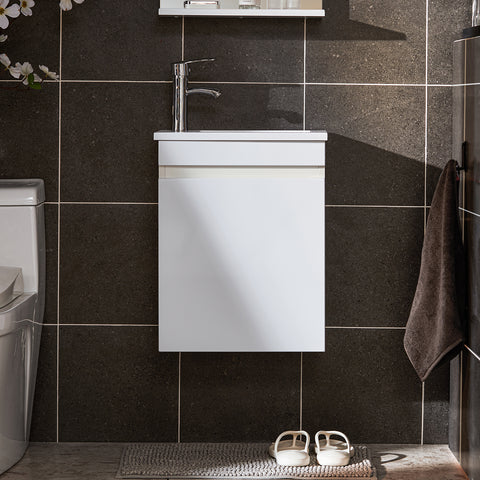 SoBuy BZR170-SET Wastafelonderkast smal badkamermeubel set wandspiegel badkamerkast wastafel wastafel met onderkast