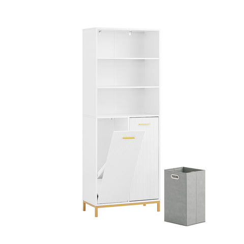 SoBuy BZR182-W Hoog Kolomkast met Waszak