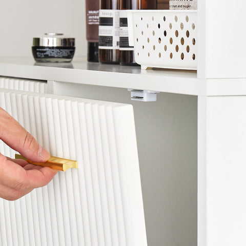 SoBuy BZR182-W Hoog Kolomkast met Waszak