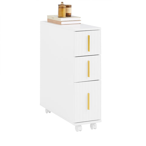 SoBuy BZR183-W Toiletkast WC Toiletrolhouder Badkamermeubel