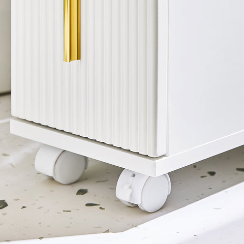 SoBuy BZR183-W Toiletkast WC Toiletrolhouder Badkamermeubel
