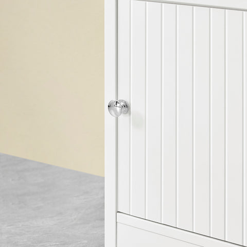 SoBuy BZR185-W Wastafelonderkast, badkamerkast, wastafel, onderkast, badkamermeubel, wit, BHT ca. 60 x 60 x 30 cm