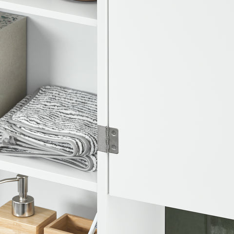 SoBuy BZR25-W Medicijnkast -Badkamer - Verstelbare plank - Donkergrijs