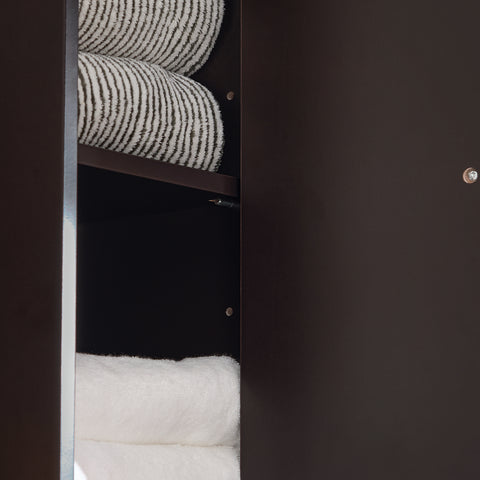 SoBuy BZR34-BR Badkameropbergmeubel Kolommeubel