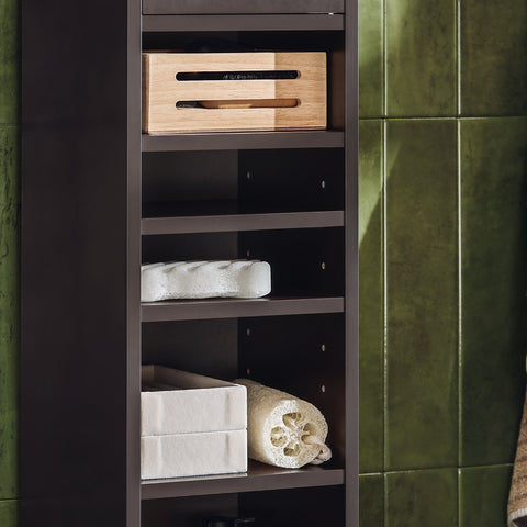 SoBuy BZR34-BR Badkameropbergmeubel Kolommeubel
