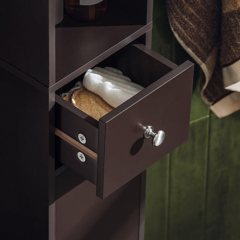 SoBuy BZR34-BR Badkameropbergmeubel Kolommeubel