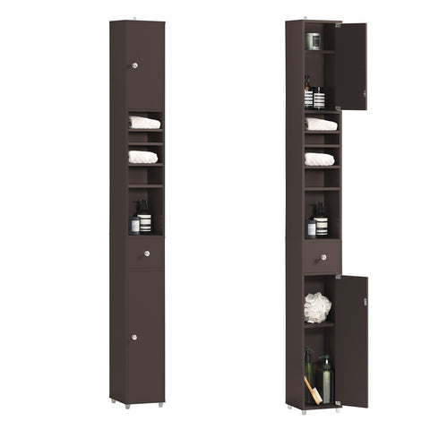 SoBuy BZR34-BR Badkameropbergmeubel Kolommeubel