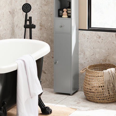 SoBuy BZR34-HG Badkamer Opbergkast Kolomkast Badkamermeubel WC