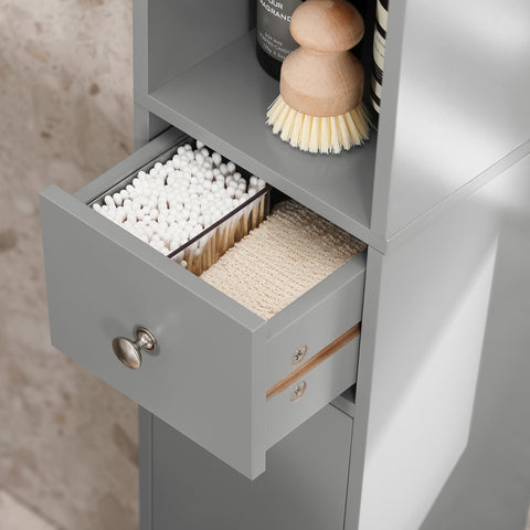 SoBuy BZR34-HG Badkamer Opbergkast Kolomkast Badkamermeubel WC