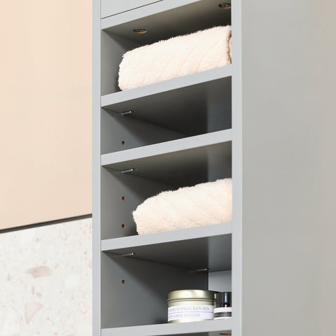 SoBuy BZR34-HG Badkamer Opbergkast Kolomkast Badkamermeubel WC