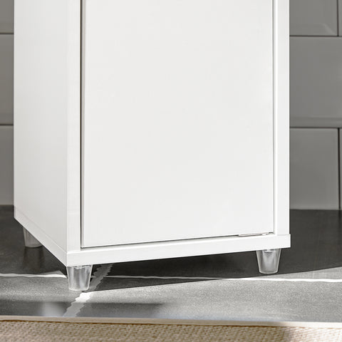 SoBuy BZR34-W Badkamer Opbergkast Kolomkast Badkamermeubel WC-kast