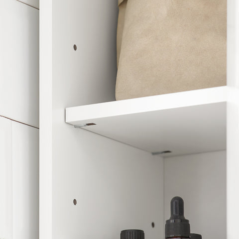 SoBuy BZR34-W Badkamer Opbergkast Kolomkast Badkamermeubel WC-kast