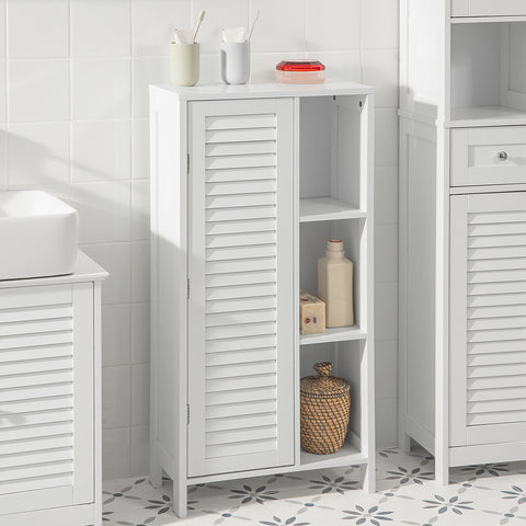 SoBuy BZR39-W Onderkast Kolomkast Opbergkast Kast voor keuken, badkamer, toilet, badkamerkast