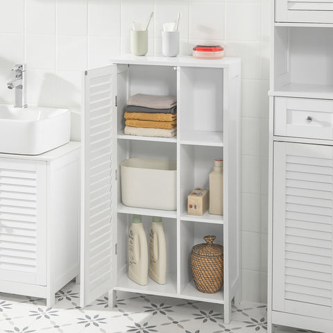 SoBuy BZR39-W Onderkast Kolomkast Opbergkast Kast voor keuken, badkamer, toilet, badkamerkast
