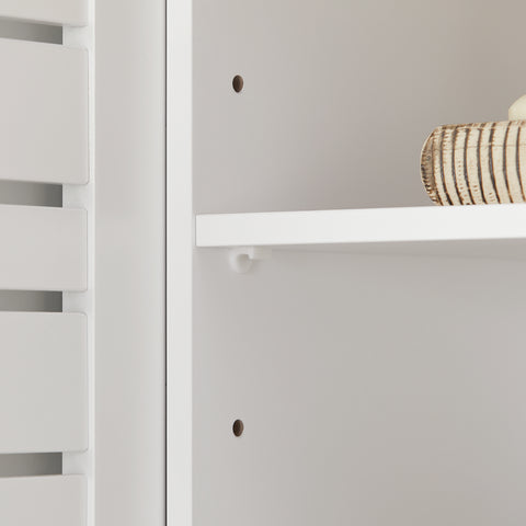 SoBuy BZR40-W wastafelmeubel 2-laags 2-deurs wastafelmeubel badkamermeubel