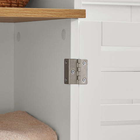 SoBuy BZR44-W badkamer ,hoge kast ,badkamerkast opbergkast badkamerkast ,boekenkast, keukenkast