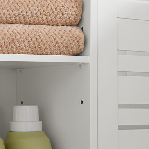 SoBuy BZR44-W badkamer ,hoge kast ,badkamerkast opbergkast badkamerkast ,boekenkast, keukenkast