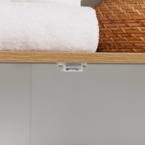 SoBuy BZR44-W badkamer ,hoge kast ,badkamerkast opbergkast badkamerkast ,boekenkast, keukenkast