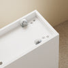 SoBuy BZR54-IV-WN Smalle Badkamerkast op Wielen – Compact Opbergmeubel met Lades & Verstelbare Vakken – 65×23×82 cm, Wit