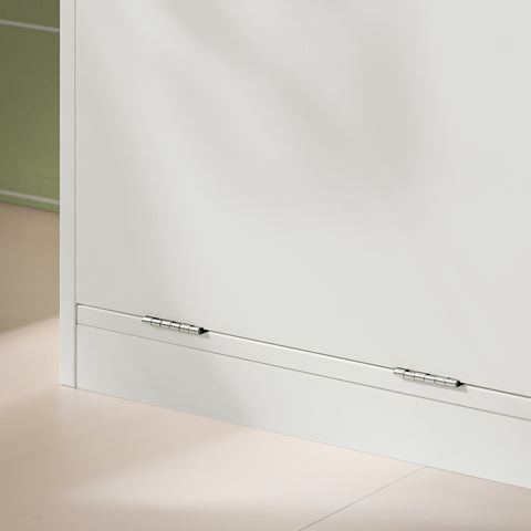 SoBuy BZR79-W Onderkast voor badkamer met afneembare wasbak, commode,toiletkast met 1 lade en 1 wasmand