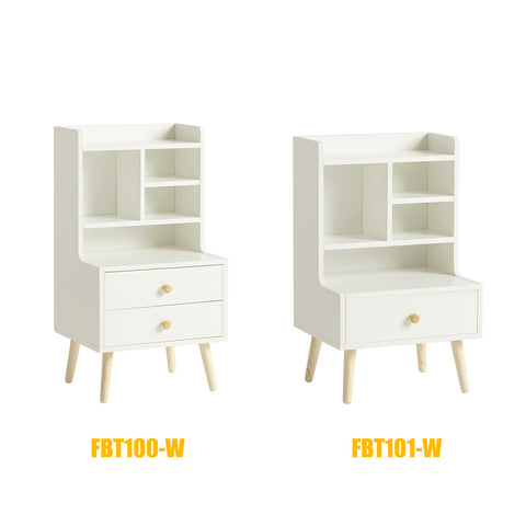 SoBuy FBT100-W Nachtkastje BijzettafeltjeSofa Bijzettafel, Salontafel, Nachtkastje, Slaapkamertafel, Bedtafel  Wit