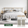 SoBuy FBT111-WNx2 Nachtkastje Set van 2, Lade & Plank, Ultra-Smal 20cm, MDF E1, 20kg – Wit