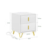 SoBuy FBT115-E-W Nachtkastje met laadfunctie, Nachtkastje met 2 stopcontacten, USB en Type-C, Bijzettafeltje voor slaapkamer en woonkamer, Wit, B40 x D40 x H47 cm