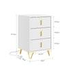 SoBuy FBT115-L-E-W Nachtkastje met laadfunctie, Nachtkastje met 2 stopcontacten, USB en Type-C, Bijzettafeltje voor slaapkamer en woonkamer, Wit, B40 x D40 x H63,5 cm