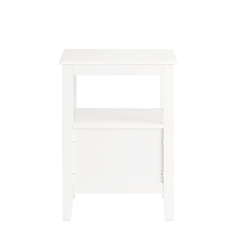 SoBuy FBT131-W Bijzettafel Nachtkastje, Sofa Bijzettafel,  Bedtafel voor Woonkamer, Slaapkamer, Kantoor