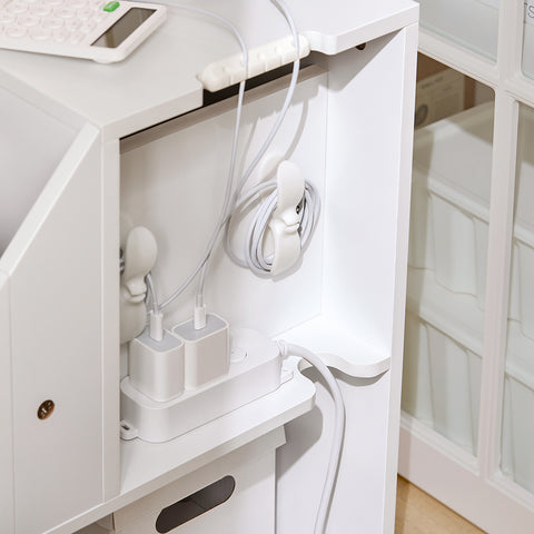 SoBuy FBT136-W Nachtkastje boxspringbed banktafel bijzettafel smal telefoontafel nachtkastje