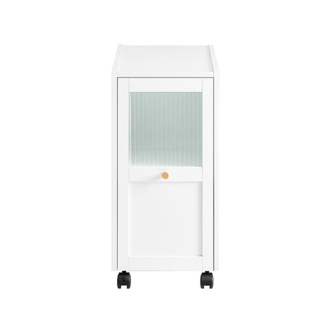 SoBuy FBT150-W Dossierkast archiefwagen printtafel printerstandaard rolcontainers opslagkast kast kast voor kantoor wit