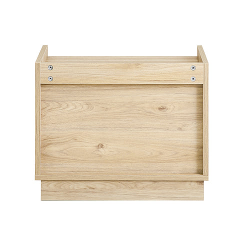 SoBuy FBT153-N Nachtkastje Bijzettafel Salontafel met 2 Laden 50x40x40 cm, Natuur