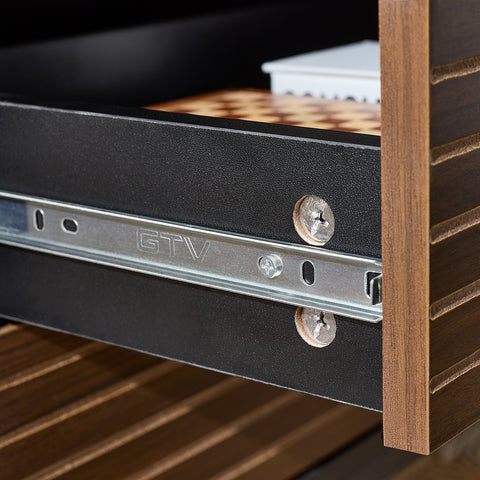 SoBuy FBT156-BR Bijzettafel Nachtkastje met 2 Laden