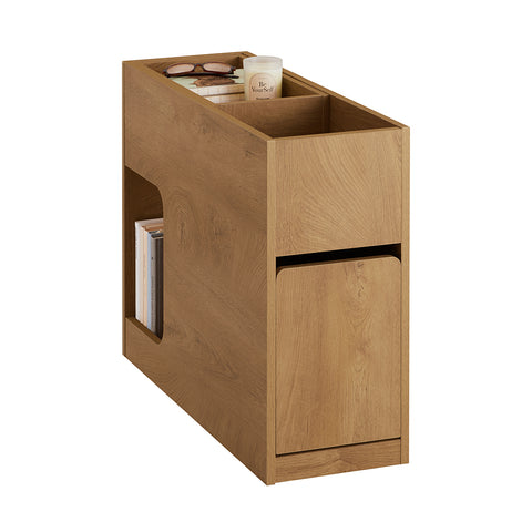 SoBuy FBT158-N Sofa bijzettafel met 1 afneembaar blad, 1 schuiflade en 1 open vak