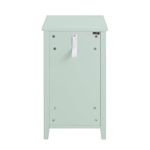 SoBuy FBT159-GR Bankpunt bijzettafel met 1 lade, 1 deur en 2 open vakken