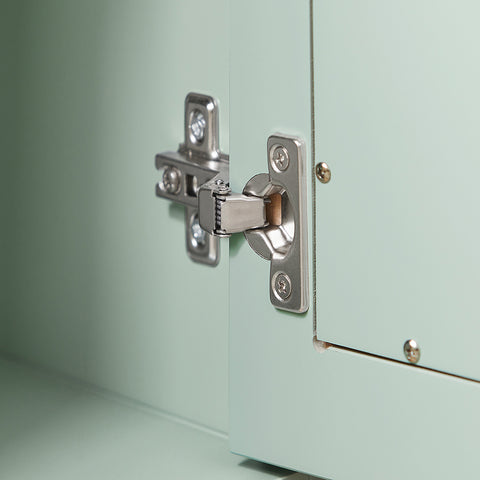 SoBuy FBT159-GR Bankpunt bijzettafel met 1 lade, 1 deur en 2 open vakken