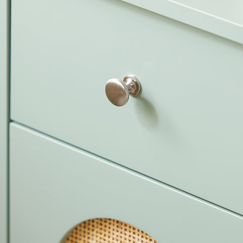 SoBuy FBT159-GR Bankpunt bijzettafel met 1 lade, 1 deur en 2 open vakken