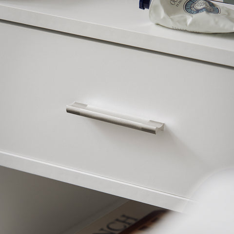 SoBuy FBT66-W Nachtkastje Bijzettafel Veelzijdig Salontafel Bijzettafelmet 1 lade en 2 planken