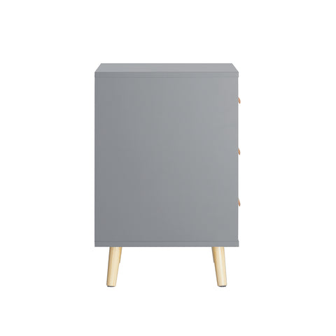 SoBuy FBT95-HG Side Table End of Sofa Nachtkastje Nachtkastje met 3 lades en 2 opbergplanken
