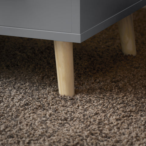 SoBuy FBT95-HG Side Table End of Sofa Nachtkastje Nachtkastje met 3 lades en 2 opbergplanken
