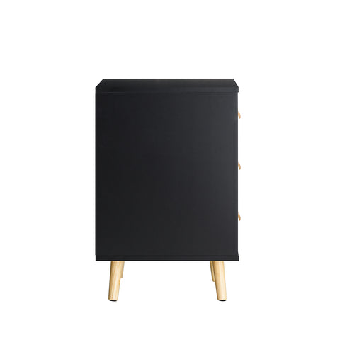 SoBuy FBT95-SCH Side Table End of Sofa Nachtkastje Nachtkastje met 3 lades en 2 opbergplanken