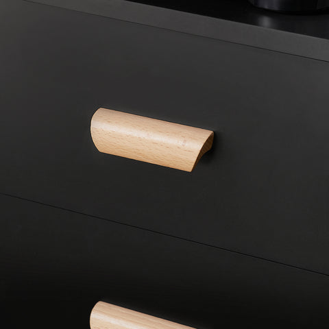 SoBuy FBT95-SCH Side Table End of Sofa Nachtkastje Nachtkastje met 3 lades en 2 opbergplanken